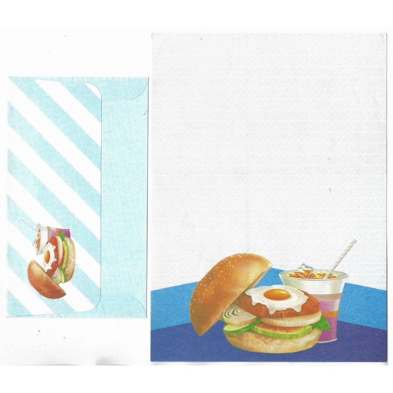 Conjunto de Papel de Carta F Hamburger