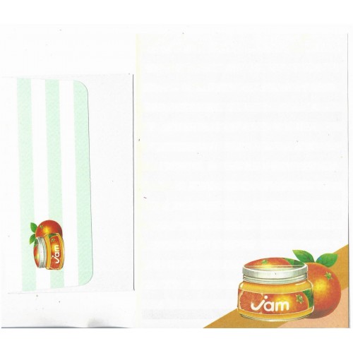 Conjunto de Papel de Carta F Geléia de Laranja