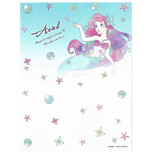 Capa & Kit 2 Conjuntos de Papel de Carta Disney Ariel KAMIO Japan