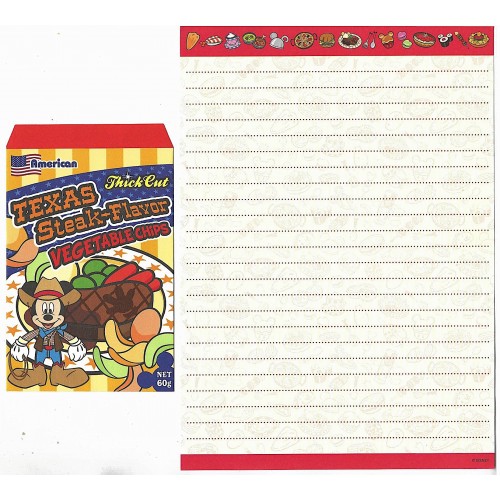 Kit 2 Conjuntos de Papel de Carta Mickey American Disney