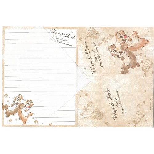 Conjunto de Papel de Carta Disney Chip'n Dale Watch Out CMA