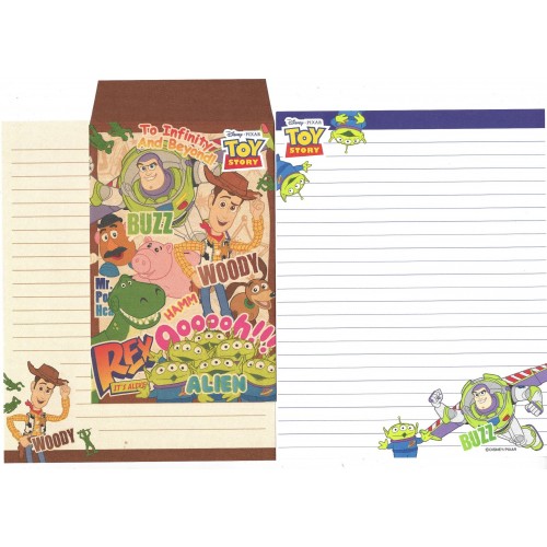 Kit 2 Conjuntos de Papel de Carta Toy Story To Infinity and Beyond Disney/Pixar