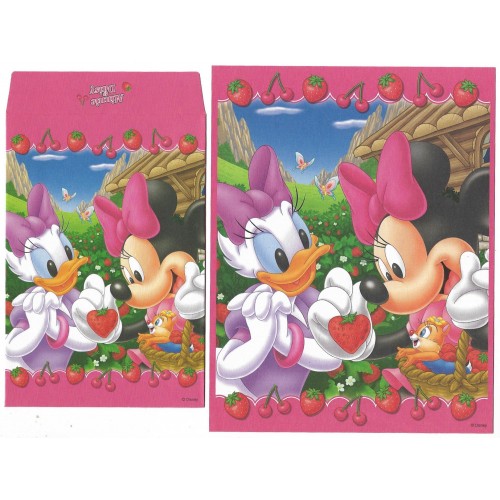 Conjunto de Papel de Carta Disney Minnie & Daisy Strawberry