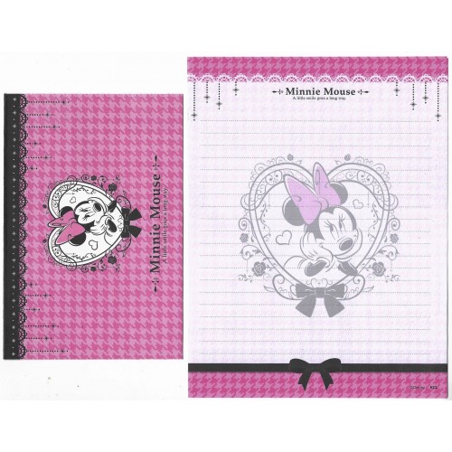 Kit 2 Conjuntos de Papel de Carta Disney Minnie Mouse A Little Smile