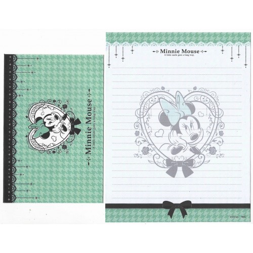 Kit 2 Conjuntos de Papel de Carta Disney Minnie Mouse A Little Smile