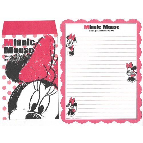 Kit 2 Conjuntos de Papel de Carta Disney Minnie Mouse CRS