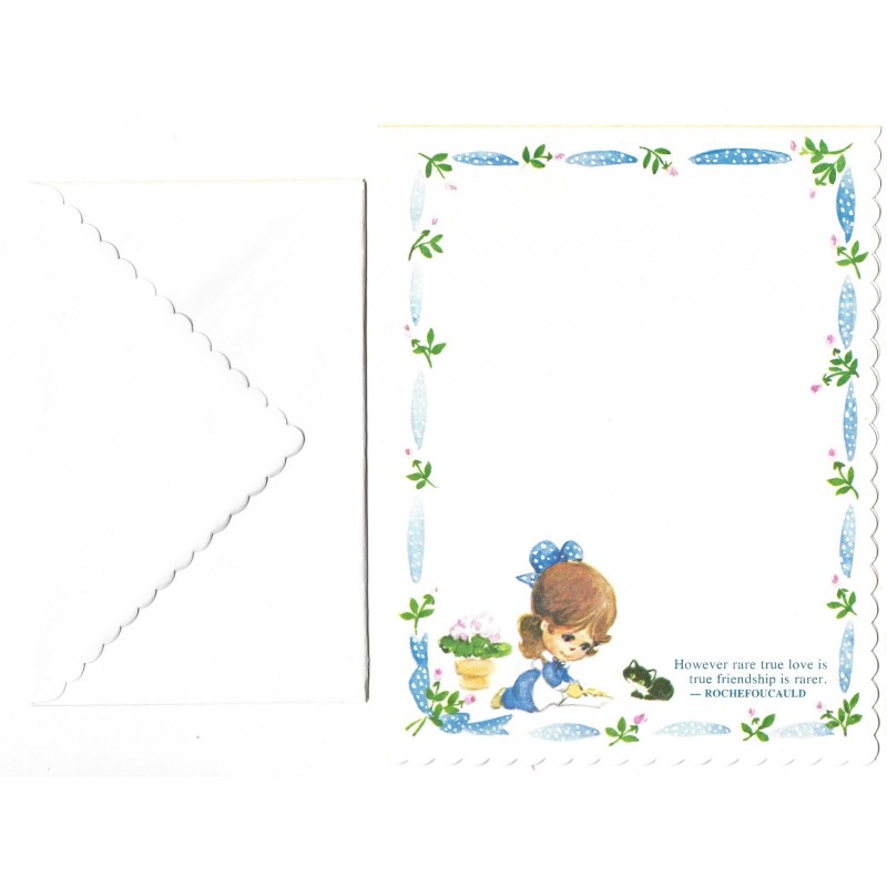 Conjunto de Papel de Carta Antigo Importado Polly Prim I