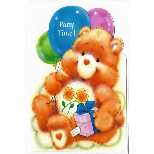 Notecard Cartão Care Bears Ursinhos Carinhosos Party CBR AG