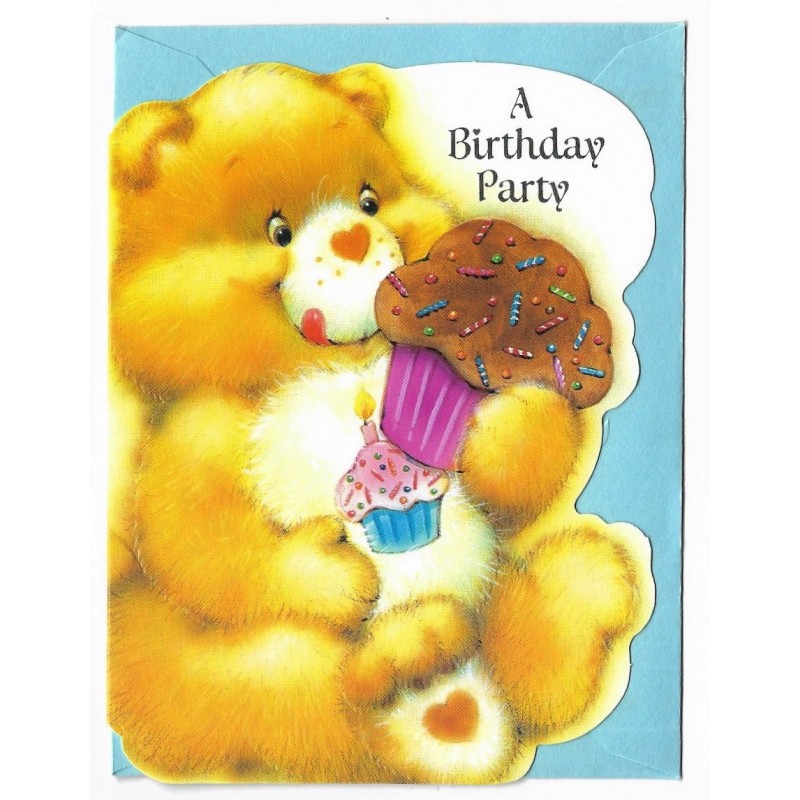 Notecard Cartão Care Bears Ursinhos Carinhosos Party CAZ AG