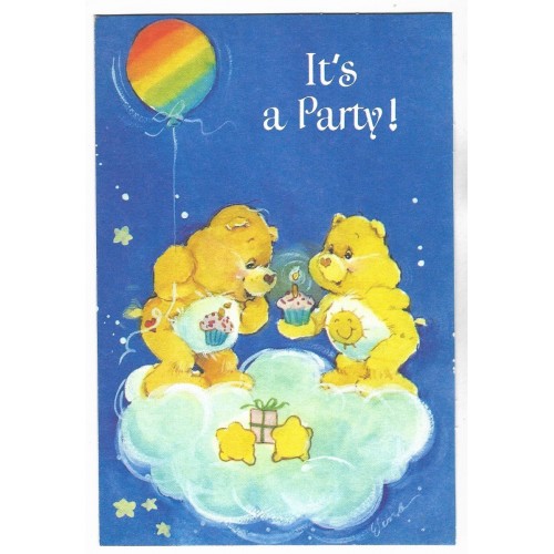 Notecard Cartão Care Bears Ursinhos Carinhosos Party CAZ WE AG