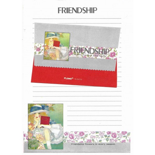 Conjunto de Papel de Carta Friendship - FLOMO