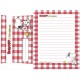 Conjunto de Papel de Carta Snoopy & Woodstock CXZ Vintage Peanuts