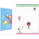 Conjunto de Papel de Carta Snoopy & Sally Brown Vintage Peanuts