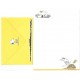 Conjunto de Papel de Carta Snoopy & Woodstock YLW Vintage Peanuts Hallmark