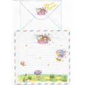 Conjunto de Papel de Carta Vintage Tiny Candy Flower Zeppelin Gakken