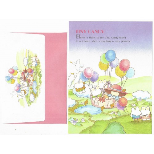 Conjunto de Papel de Carta Tiny Candy Balloons I Gakken