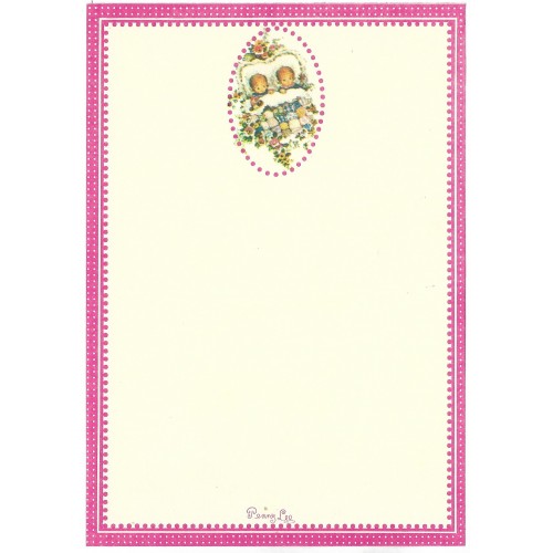 Conjunto de Papel de Carta Penny Lee White