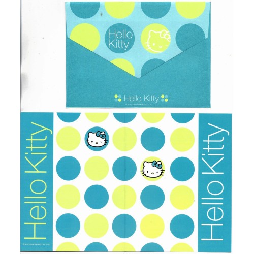 Ano 2004. Kit 2 Thank You Cards Hello Kitty Balls SANRIO