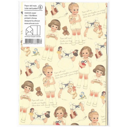 Kit de Papel de Carta Paper Doll Mate n.6 - Dodam