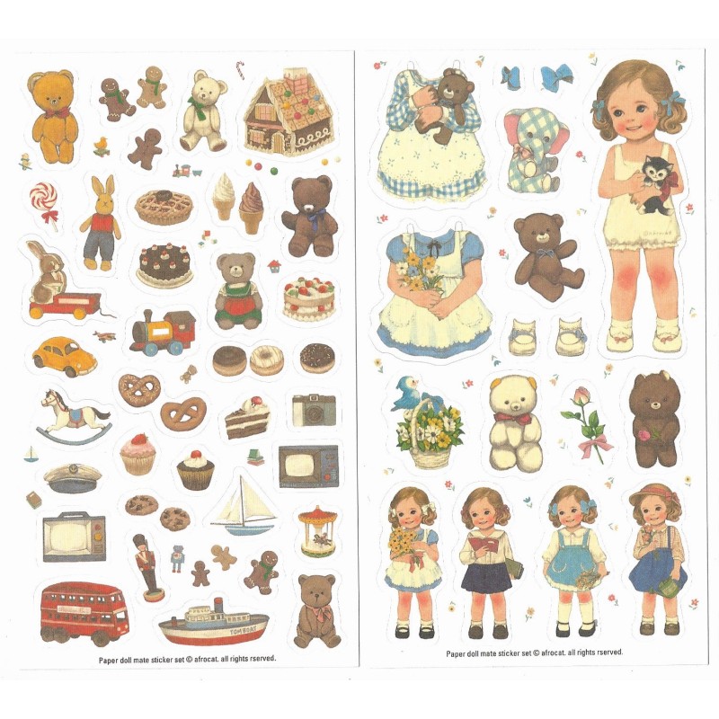 Kit de Adesivos Paper Doll Mate - Dodam