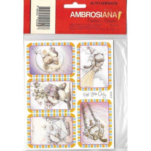 Kit de Adesivos Ambro Cards Ambrosiana 6-70/148