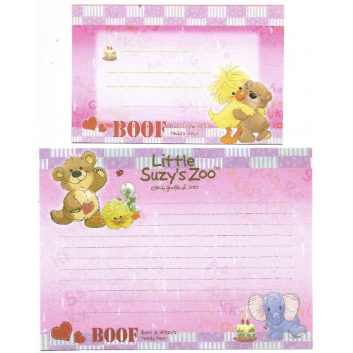 Conjunto Papel de Carta IMPORTADO M Little Suzy's Zoo CRS