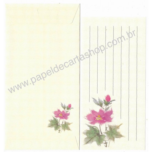 Conjunto de Papel de Carta Flower P CRS Japan