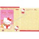 Ano 2004. Conjunto de Papel de Carta Hello Kitty Col 14 Sanrio