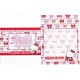 Ano 2004. Conjunto de Papel de Carta Hello Kitty Ribbon 6 Sanrio