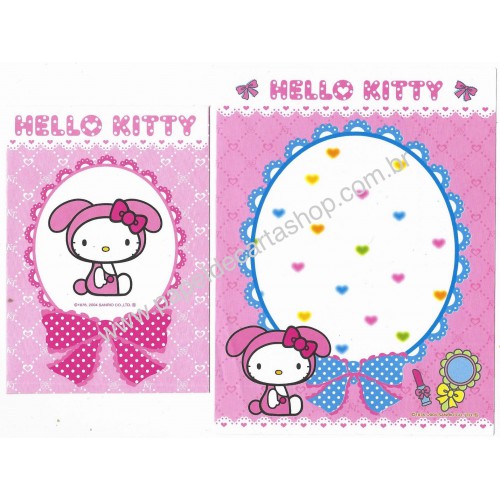 Ano 2004. Conjunto de Papel de Carta Hello Kitty Ribbon 22 Sanrio