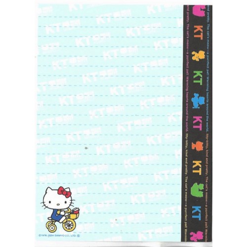 Ano 2004. Conjunto de Papel de Carta Hello Kitty Col 15 Sanrio