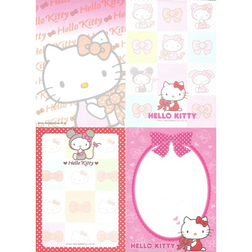 Ano 2004. Kit 20 Notas Hello Kitty Ribbon Sanrio