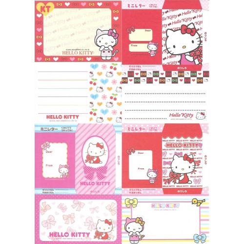 Ano 2004. Kit 20 Notas Hello Kitty Ribbon Sanrio