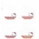 Ano 2005. Kit 24 Notas Hello Kitty I Love Apples Sanrio