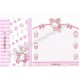 Ano 2006. Conjunto de Papel de Carta Hello Kitty Bear2 CLR - Sanrio