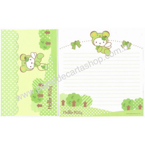 Ano 2006. Conjunto de Papel de Carta Hello Kitty Bear2 CVD - Sanrio