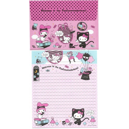 Ano 2010. Conjunto de Papel de Carta HK Fanfunwonderland Sanrio