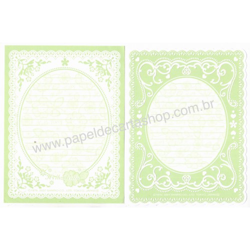 Ano 2007. Conjunto de Papel de Carta Hello Kitty CVD Sanrio