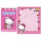 Ano 2005. Conjunto de Papel de Carta Hello Kitty Ribbon 2.2 Sanrio