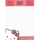 Ano 2005. Kit 5 Papéis de Carta Hello Kitty Apples CVM Sanrio