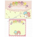 Ano 2014. Conjunto de Mini Papel de Carta Little Twin Stars Friends Sanrio