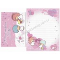 Ano 2009. Conjunto de Mini-Papel de Carta Little Twin Stars P1 Sanrio