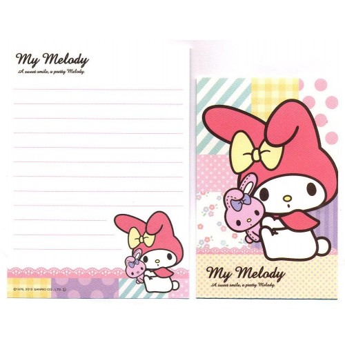 Ano 2013. Conjunto de Mini-Papel de Carta My Melody Pretty 1 - Sanrio