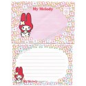 Ano 1997. Conjunto de Papel de Carta Pequeno My Melody CVMR Antigo (Vintage) Sanrio