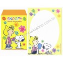 Conjunto de Papel de Carta Pequeno Snoopy MM1 Peanuts UFS