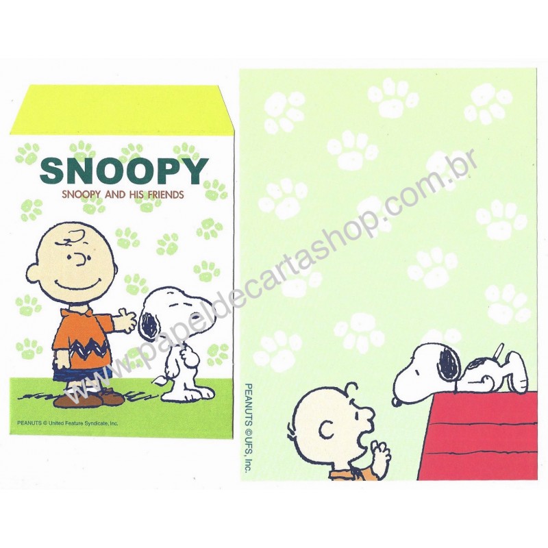 Conjunto de Papel de Carta Pequeno Snoopy MM4 Peanuts UFS