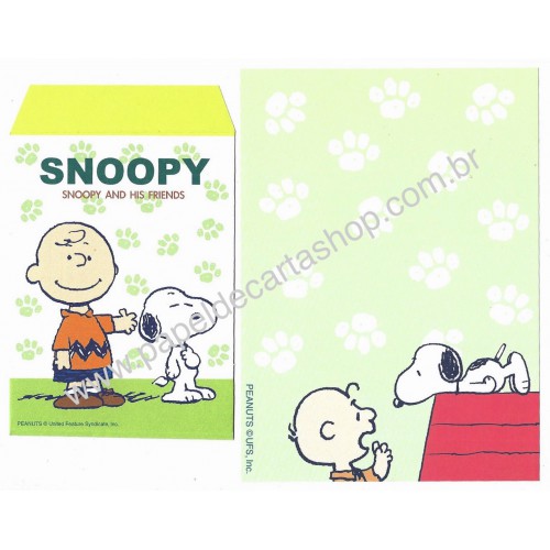 Conjunto de Papel de Carta Pequeno Snoopy MM4 Peanuts UFS