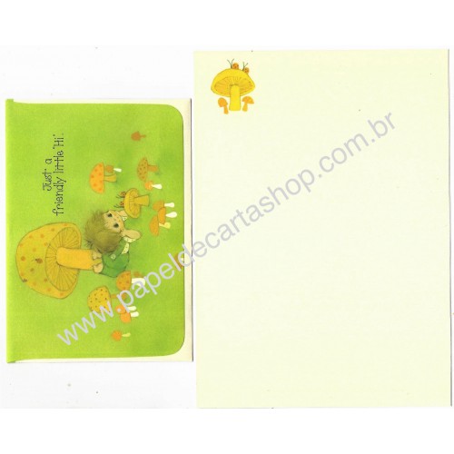 Conjunto de Papel de Carta Antigo Importado CHARMERS Hi Hallmark