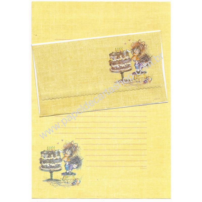 Conjunto de Papel de Carta Elena Little Urchins CAM KOKUYO japan