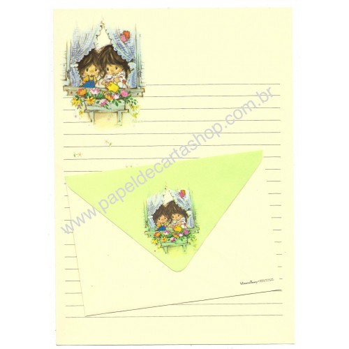 Conjunto de Papel de Carta Elena Little Urchins CVD Gakken japan